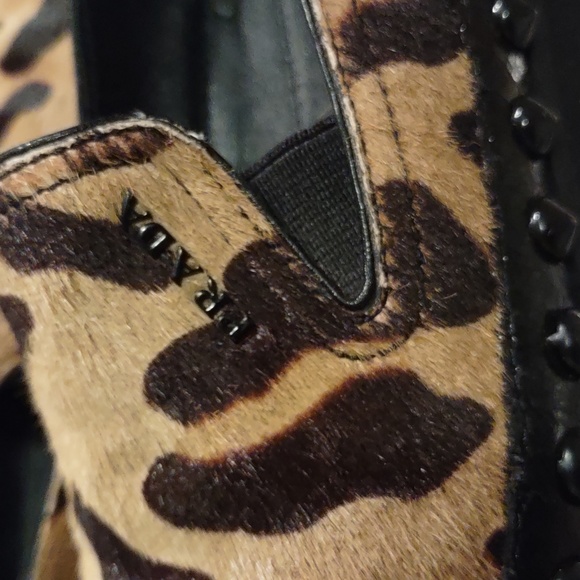*FINAL PRICE* Prada Women's Leopard Stud Platform Slip-On Shoes - Picture 7 of 14